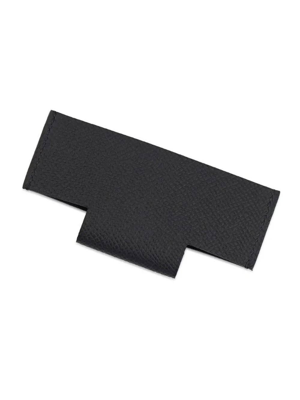 Hermes Card Case Pocket Black Epsom Business Holder